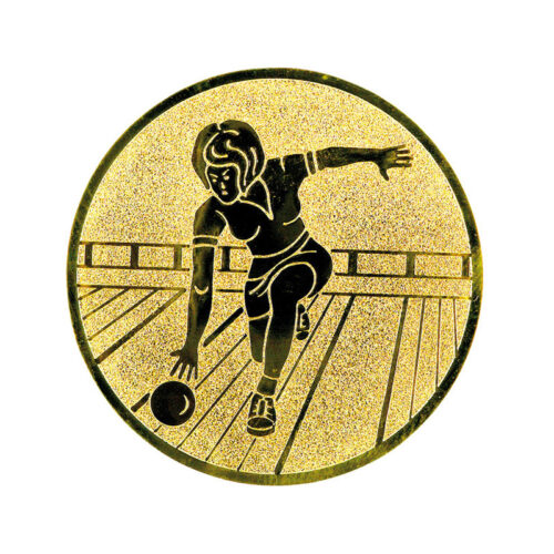 Bowling női érembetét - B142